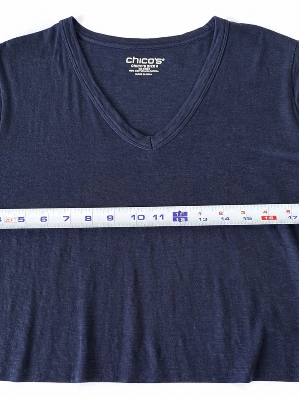 Chico's - 2 Pieces for One Price! Dark Navy Lightweight Pants & Top 14 - Picture 11 of 14
